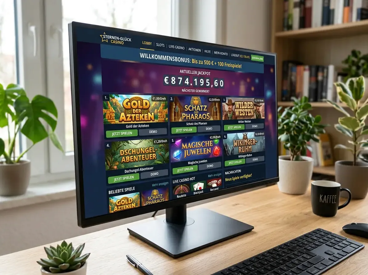 Spieleauswahl bei Slottojam